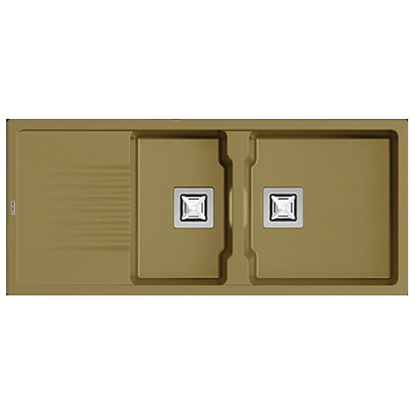 سینک ظرفشویی گرانیت توکار دو لگنه مکوان مدل گرند