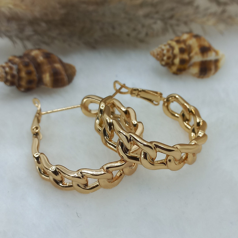 گوشواره زنانه ژوپینگ مدل حلقه ای کد NN 041 گوشواره زنانه ژوپینگ مدل حلقه ای کد NN 041