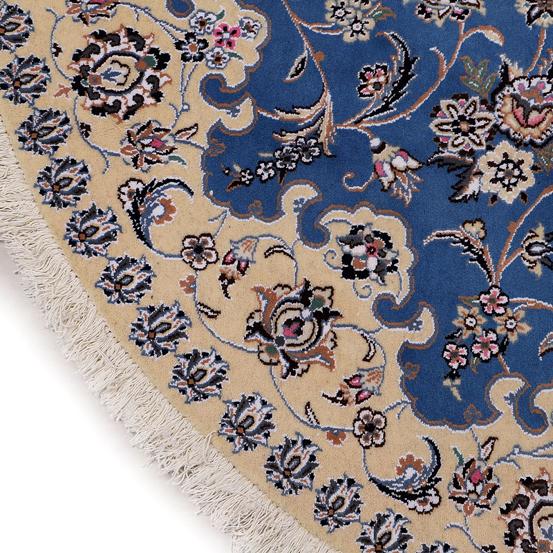 فرش دستبافت چهار متری مدل دایره کد 140281