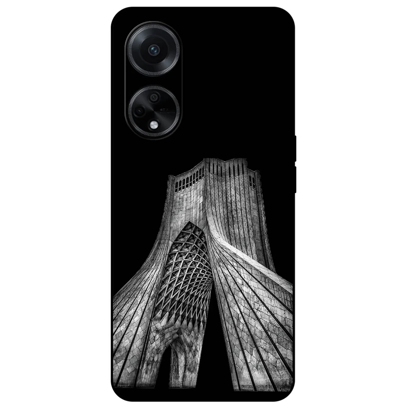 کاور مگافون طرح برج آزادی مدل 8263 مناسب برای گوشی موبایل اوپو A98
