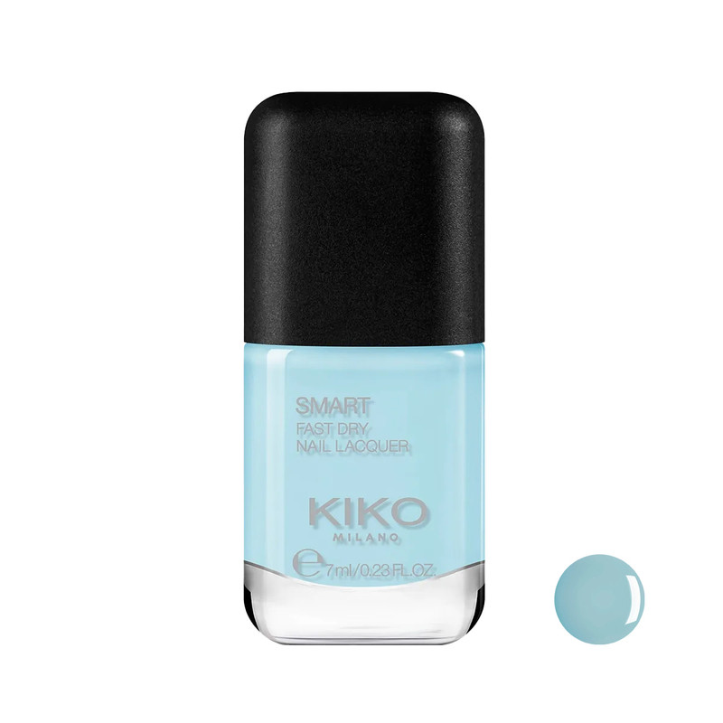 لاک براق ناخن کیکو میلانو مدل Smart شماره 80 رنگ آبی پاستلی