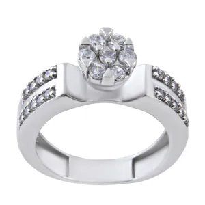  انگشتر نقره زنانه بازرگانی میلادی کد AWR-293