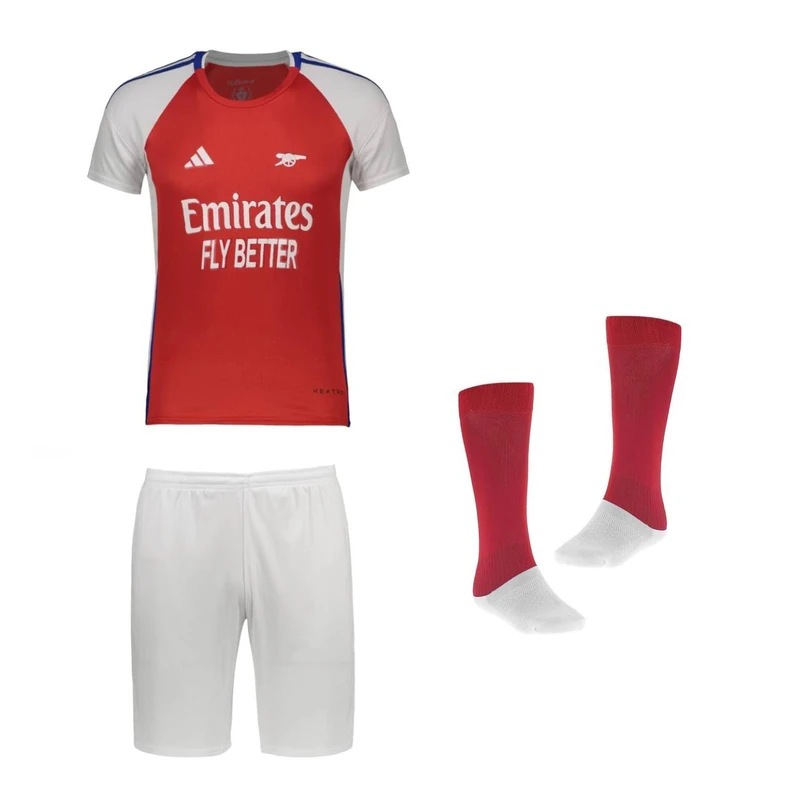 ست 3 تکه لباس ورزشی پسرانه مدل آرسنال طرح ساکا کد 2025r