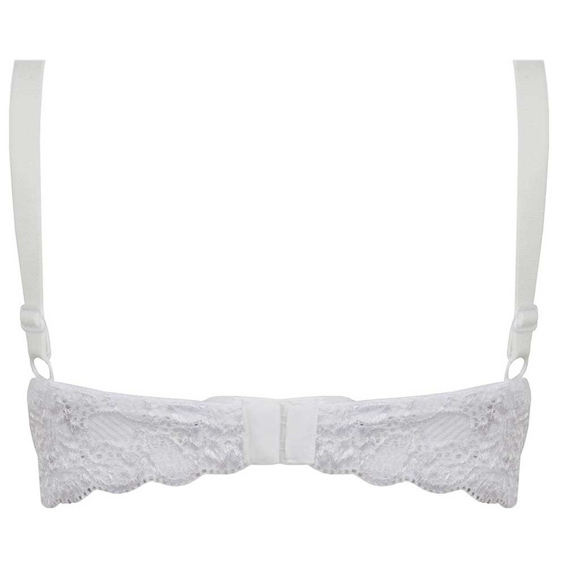 سوتین زنانه تیدامی 724 مدل گیپور فنردار کد 340020501 رنگ سفید