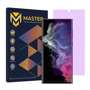 Master Resistant model anti-violet screen protector suitable for Samsung Galaxy S22 Ultra 5G mobile phone