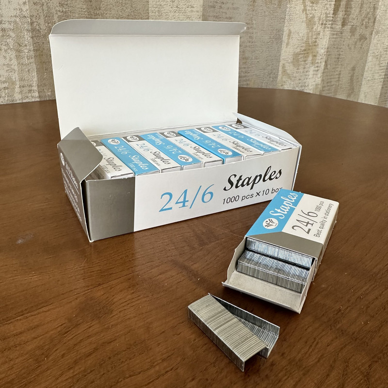 سوزن منگنه استپلس مدل SH سایز 24/6 بسته 10000 عددی سوزن منگنه استپلس مدل SH سایز 24/6 بسته 10000 عددی