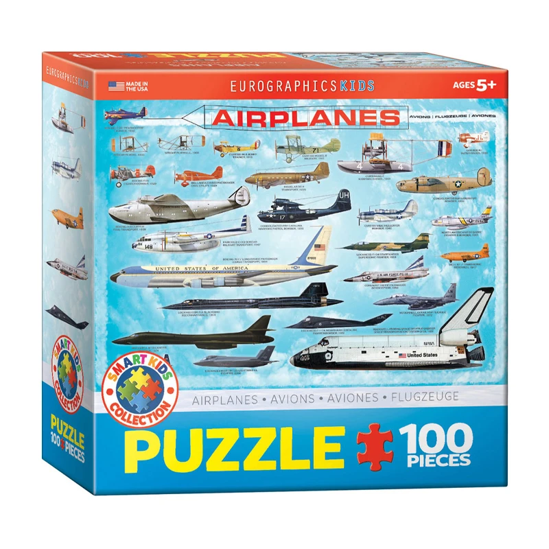 پازل 100 تکه یوروگرافیکس پازلز مدل Airplanes كد 0086-6100