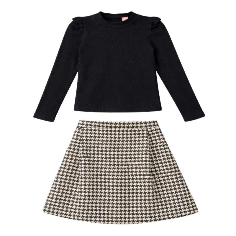 ست بلوز و دامن دخترانه مدل پیچازی