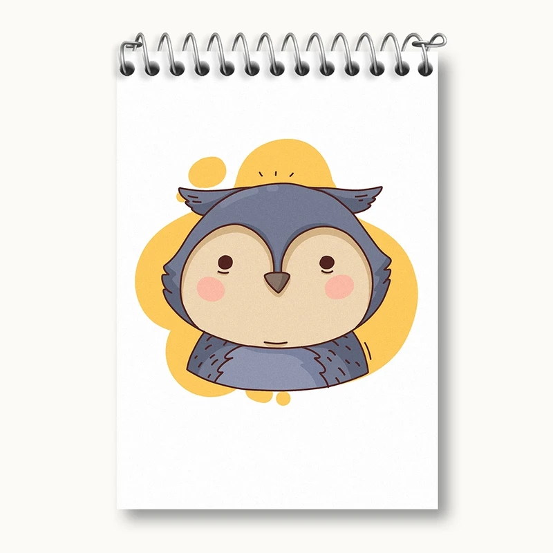 دفتر یادداشت 50 برگ خندالو مدل جغد حیوانات بامزه کد 37172