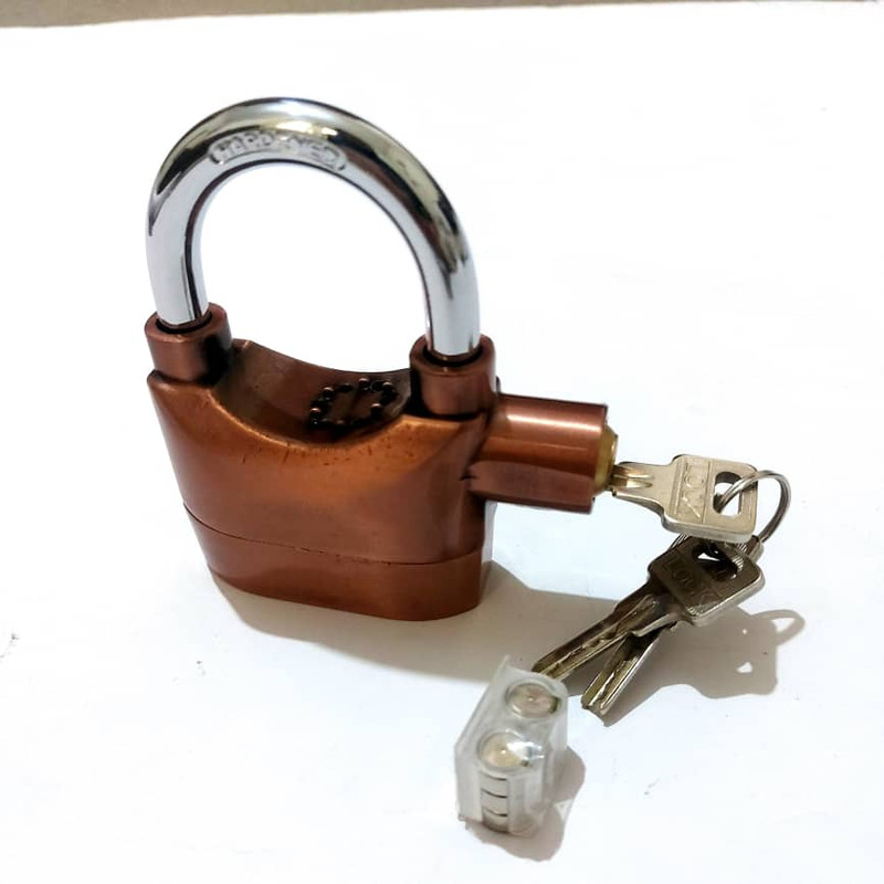 قفل آویز مدل دزدگیردار BRNZ