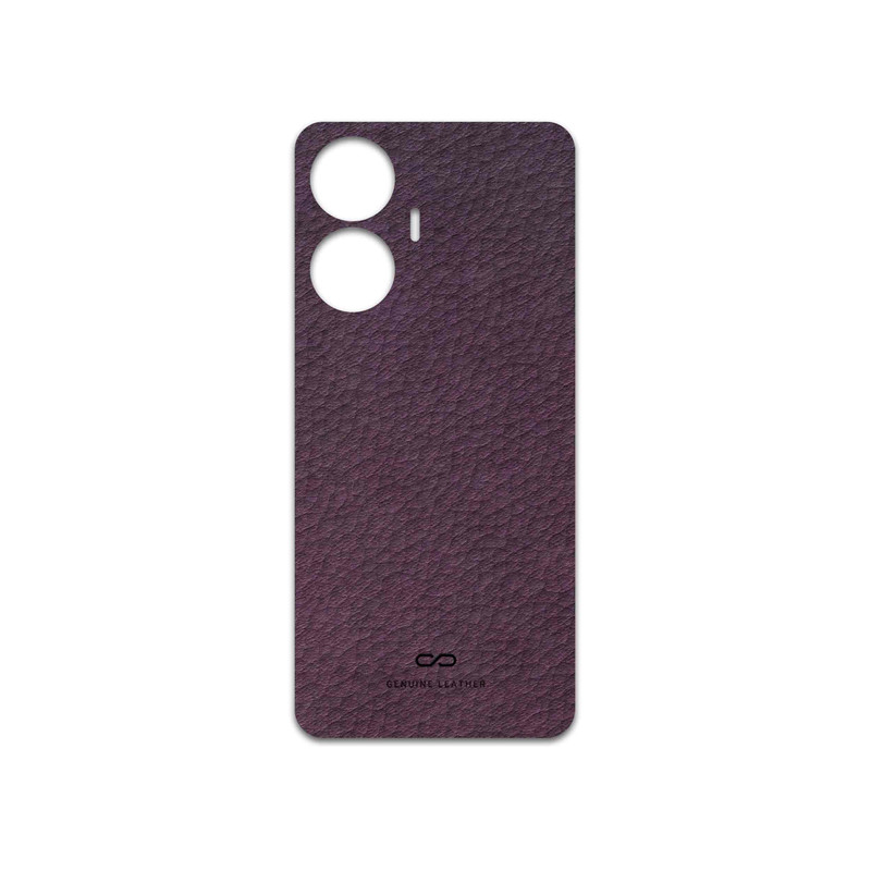 برچسب پوششی ماهوت مدل Purple-Leather مناسب برای گوشی موبایل ریلمی C55