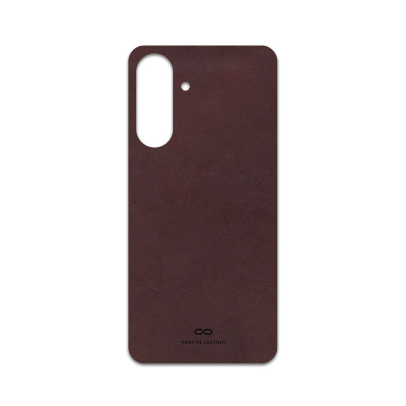 برچسب پوششی ماهوت مدل Matte-Dark-Brown-Leather مناسب برای گوشی موبایل سامسونگ Galaxy A56