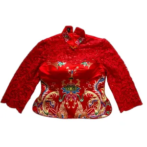 بلوز آستین بلند زنانه مدل مجلسی گیپوردار