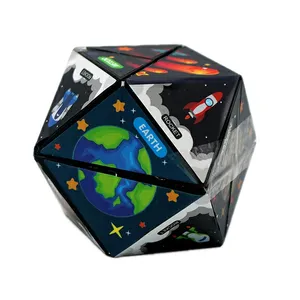 مکعب روبیک مدل  مربعی تاشو بی نهایت طرح فضایی 