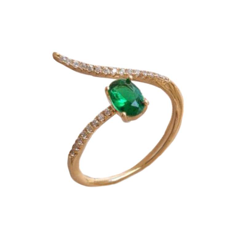 انگشتر زنانه ژوپینگ مدل نگینی