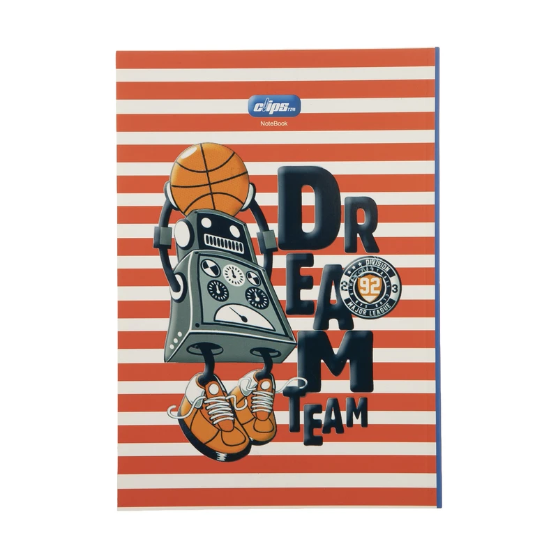 دفتر نقاشی 40 برگ کلیپس طرح Dream team کد 0028-14