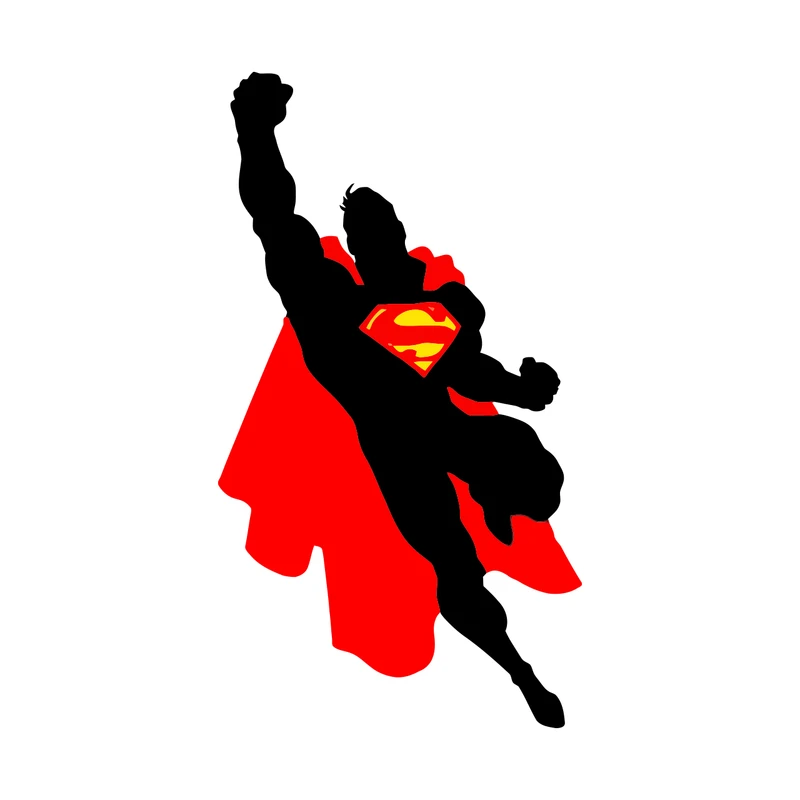 استیکر خودرو پویا مارکت طرح سوپرمن کد 1911