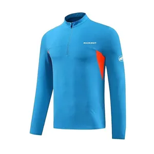  تی شرت آستین بلند ورزشی مردانه ماموت مدل 22109 رنگ آبی