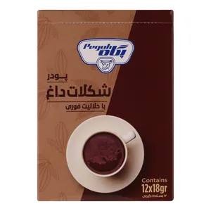 پودر شکلات داغ پگاه - 12 ساشه 18 گرمی