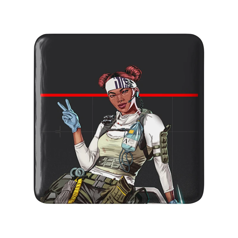 مگنت خندالو طرح Lifeline لجند های ایکس لجند  مدل مربعی کد 30469