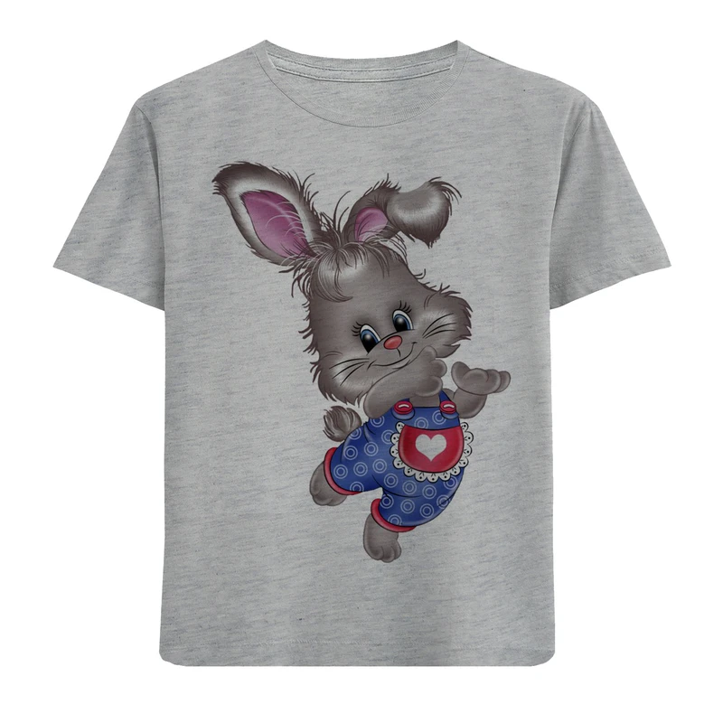 تی شرت آستین کوتاه بچگانه مدل خرگوش کد F490