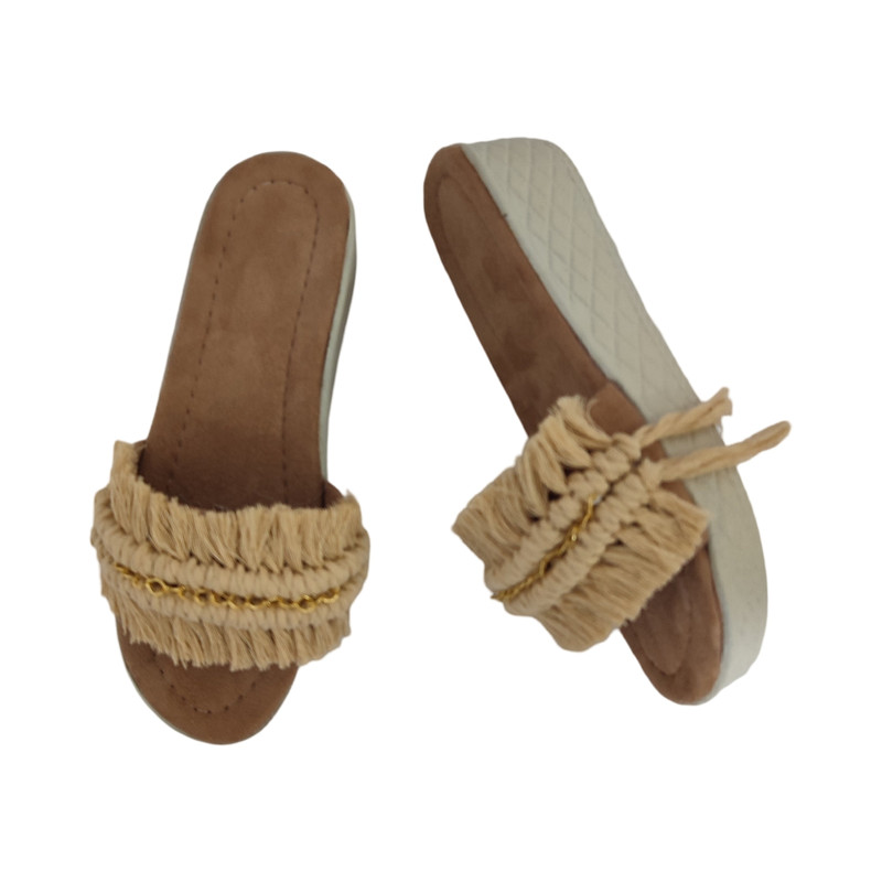 صندل زنانه مدل مکرومه