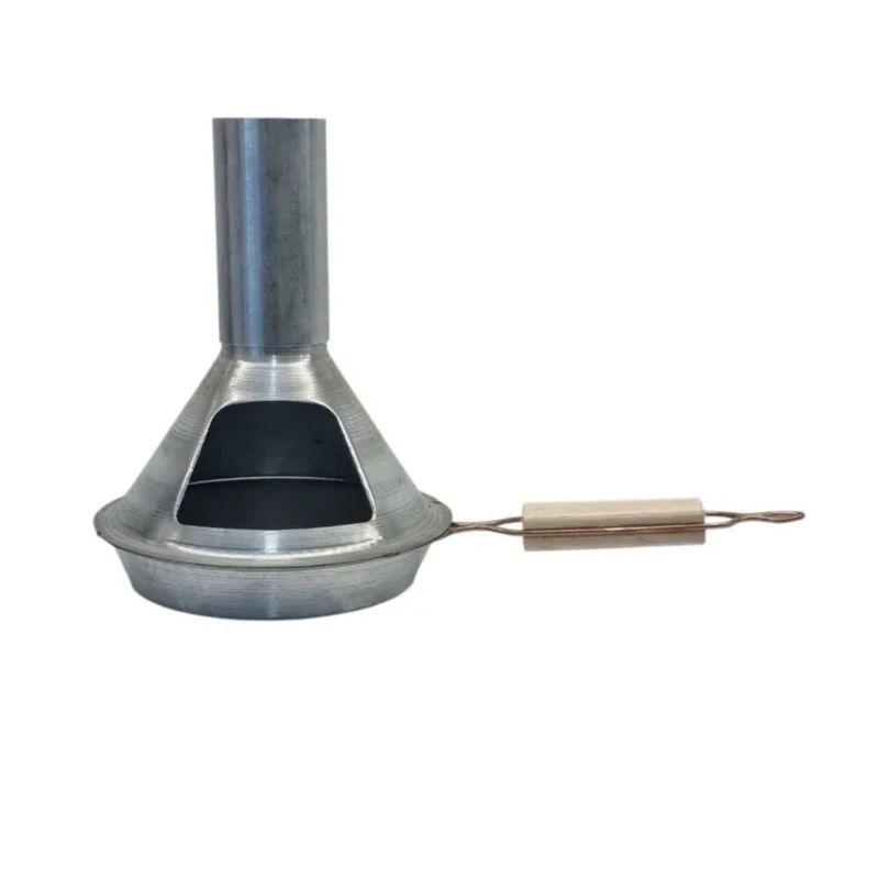 زغال سرخ کن مدل تابه دودکش دار