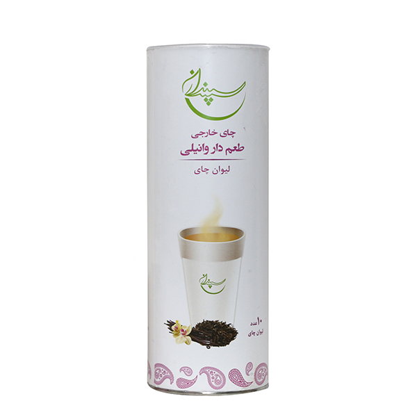 چای لیوانی طعم دار وانیلی سپندان بسته 10 عددی