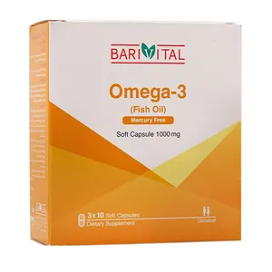 کپسول نرم امگا 3 روغن ماهی باریویتال بسته 30 عددی 