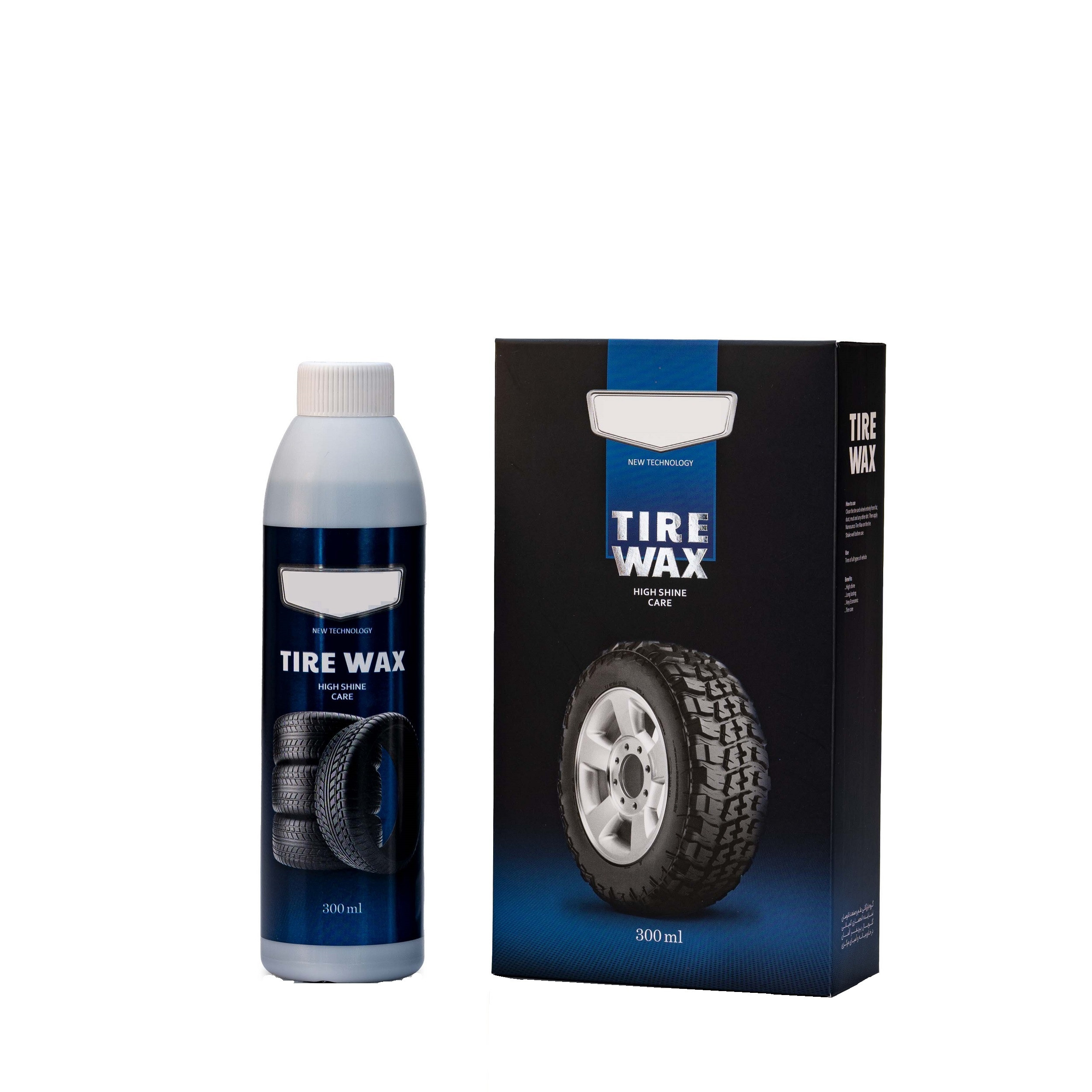 واکس و محافظ لاستیک خودرو مدل نانو حجم 300 میلی لیتر