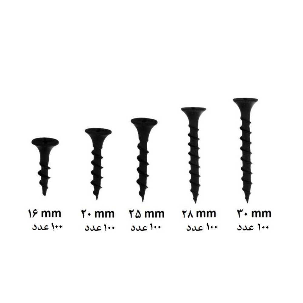 پیچ ام دی اف تکنو باغلانتی مدل MDF-16-20-25-28-30 مجموعه 500 عددی