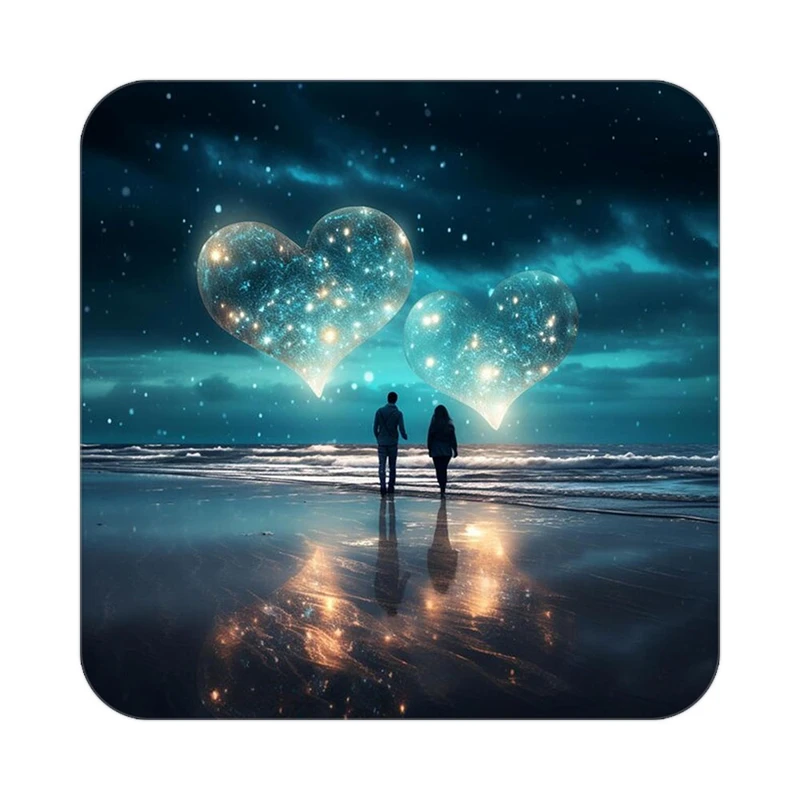 زیر لیوانی کاکتی مدل عاشقانه کد mp13496