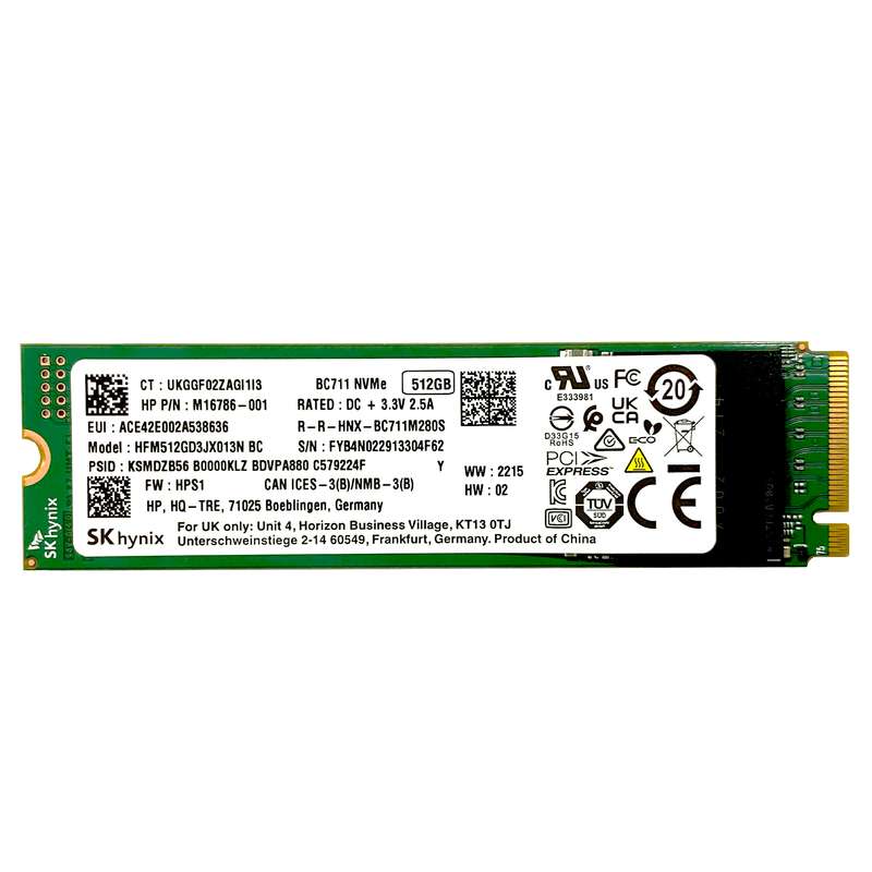 اس اس دی اینترنال اس کی هاینیکس مدل BC711 NVMe ظرفیت 512 گیگابایت اس اس دی اینترنال اس کی هاینیکس مدل BC711 NVMe ظرفیت 512 گیگابایت