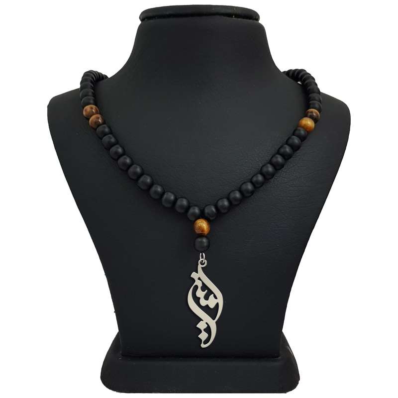 گردنبند نقره مردانه ترمه ۱ طرح امین کد mas 00440