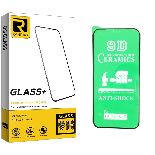 محافظ صفحه نمایش 9D راندیکا مدل Gld مناسب برای گوشی موبایل اپل iphone 12 / 12 pro