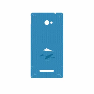 MAHOOT Minimal Paper Airplane Cover Sticker for HTC 8X