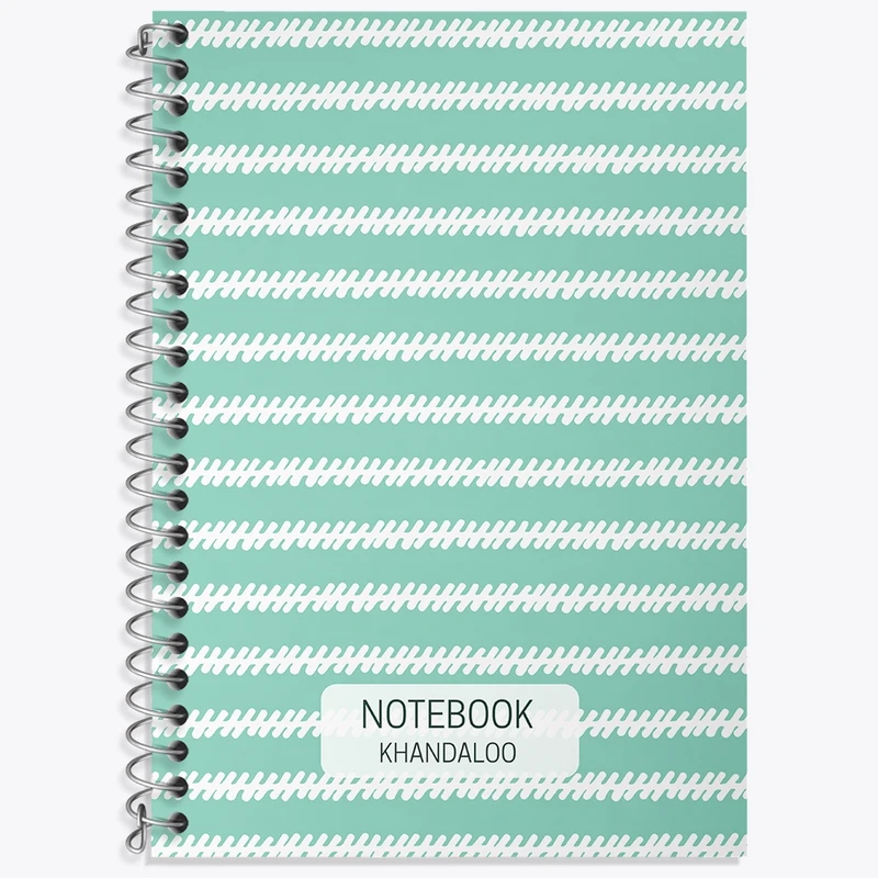 دفتر زبان 50 برگ خندالو مدل دو خط طرح پترن فانتزی کد N691