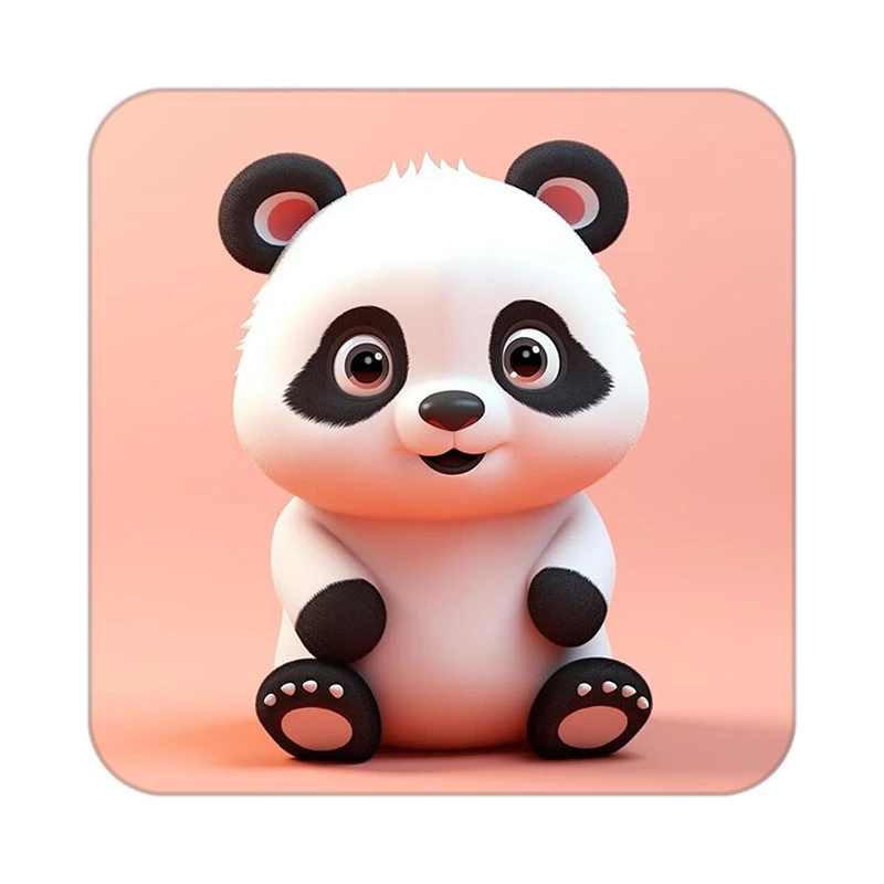 زیر لیوانی کاکتی طرح حیوانات کارتونی مدل mp27172