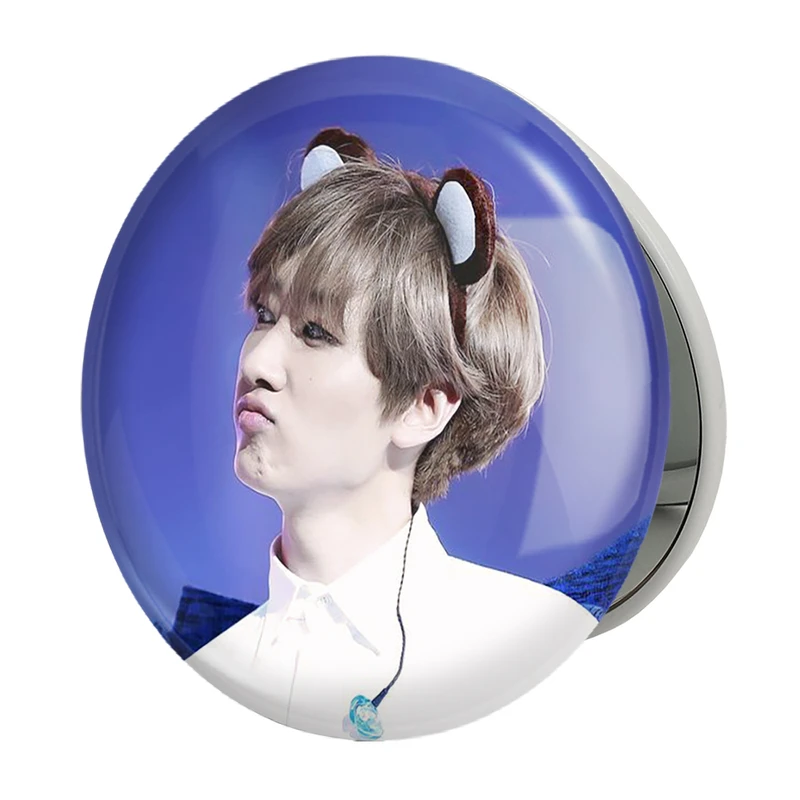 آینه جیبی خندالو طرح اینهیوک گروه سوپر جونیور Super Junior مدل تاشو کد 12174 