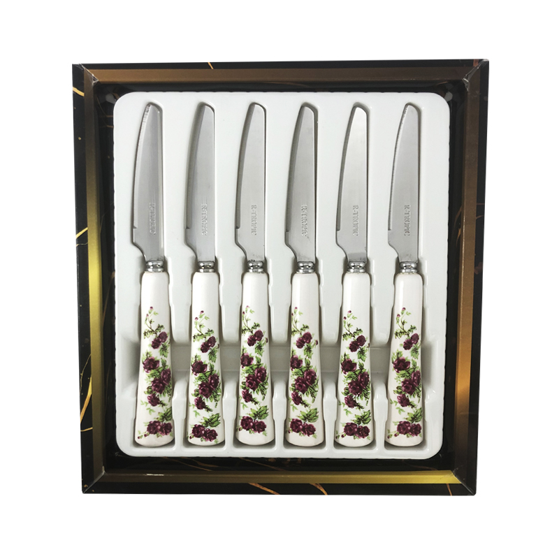 چاقو میوه خوری پرنسا مدل سرامیکی بسته 6 عددی