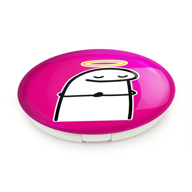 آینه جیبی خندالو طرح میقولی مدل تاشو کد 28032