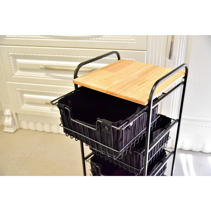 سبد سیب زمینی و پیاز بی.وی.کی مدل پارچه دار کد 409843