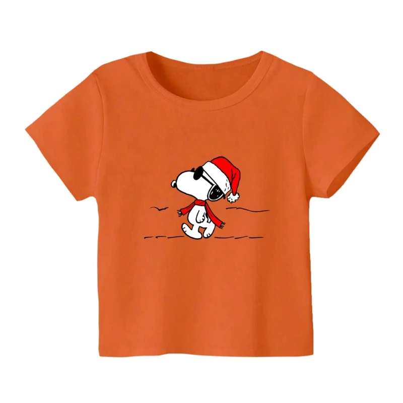 تی شرت آستین کوتاه بچگانه مدل اسنوپی کریسمس کد 3