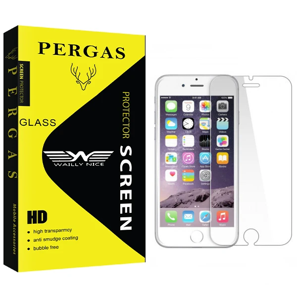 محافظ صفحه نمایش وایلی نایس مدل Pergas Glass مناسب برای گوشی موبایل اپل iPhone 6s