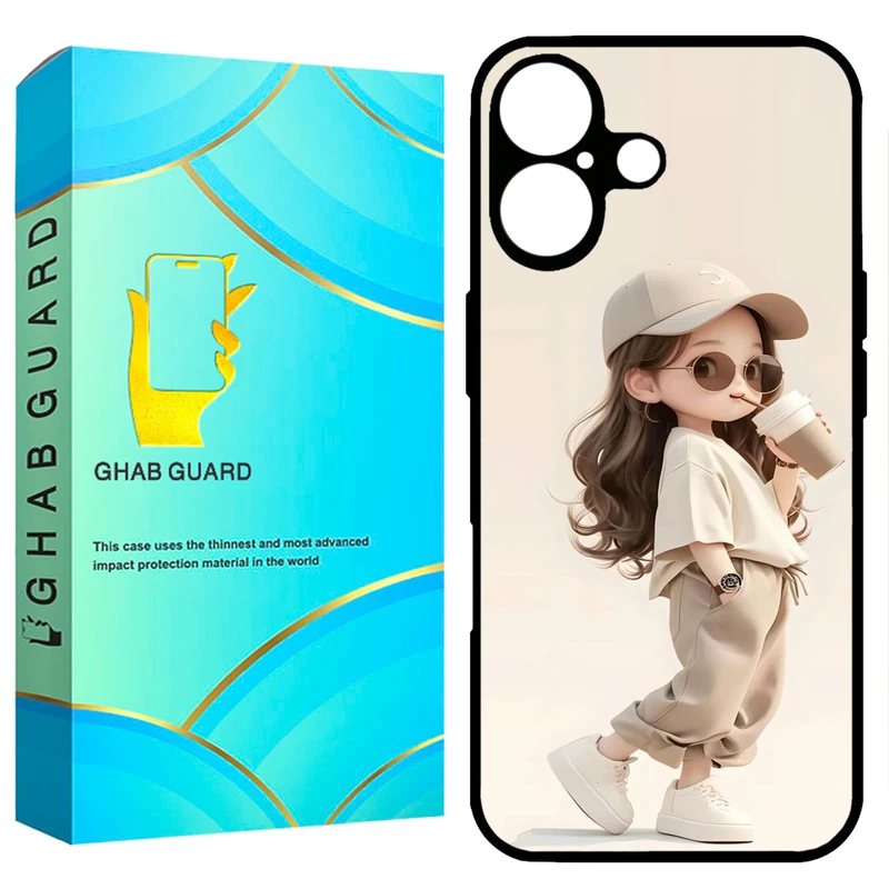 کاور قاب گارد طرح دختر مدل GCHP16 مناسب برای گوشی موبایل اپل iPhone 16