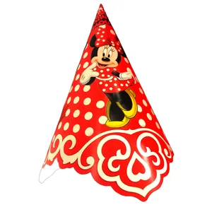 کلاه تولد مسترتم طرح مینی موس پلاس بسته 10 عددی