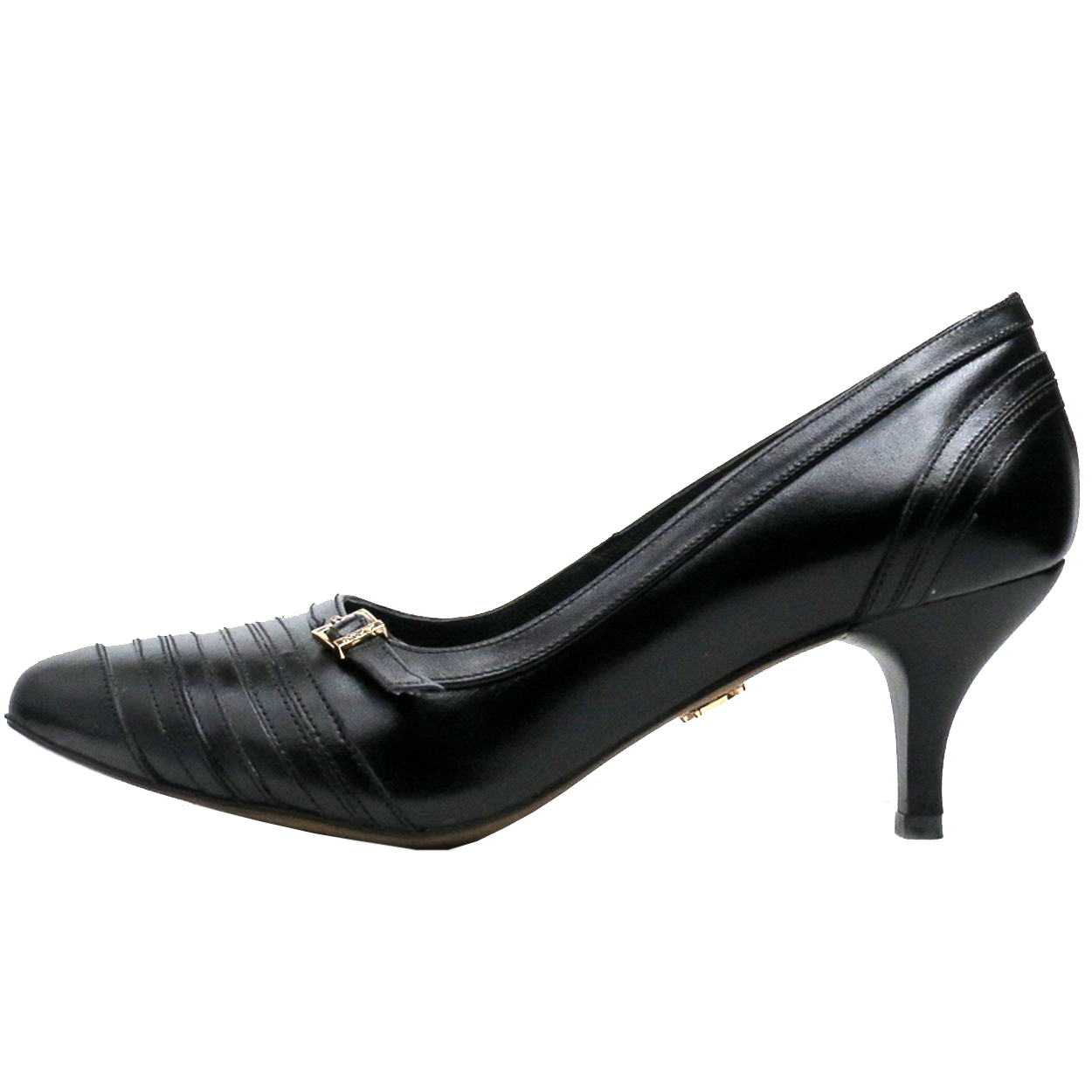 کفش زنانه تاپ سیلور چرم مدل 246 رنگ مشکی