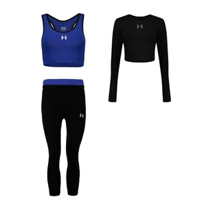 ست 3 تکه لباس ورزشی زنانه مدل 1701--63