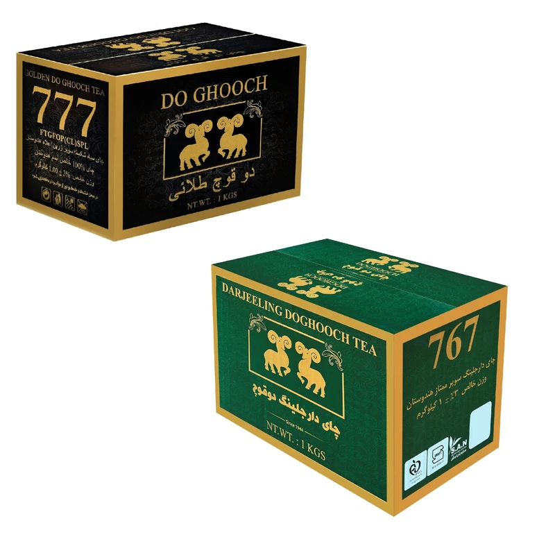 چای سیاه دو قوچ - 2000 گرم بسته 2 عددی