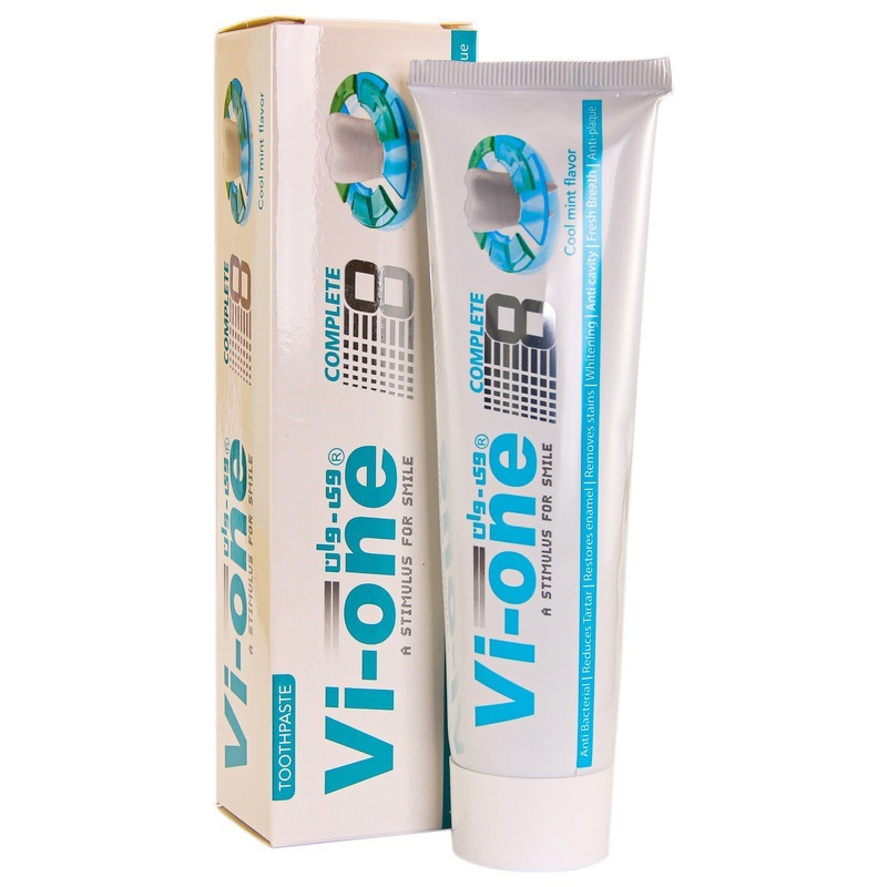 خمیر دندان وی وان مدل complete 8 حجم 90 میلی لیتر مجموعه 3 عددی